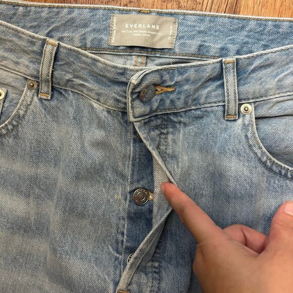 NWOT Everlane The Curvy 90s Cheeky Straight Jean Organic Cotton Size 32R - Picture 3 of 7